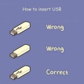 How to insert USB