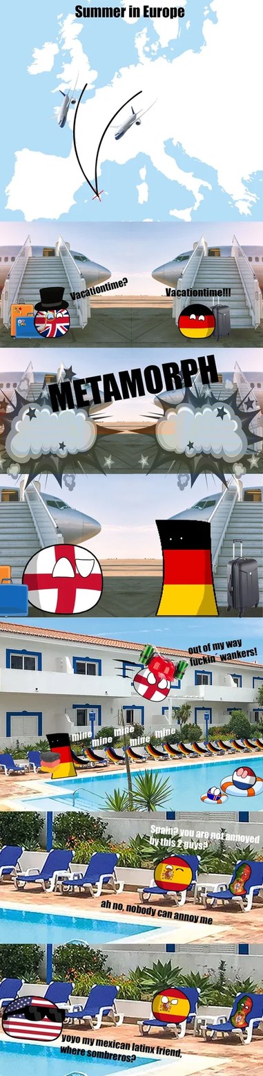 Summer vacation in Europe - meme