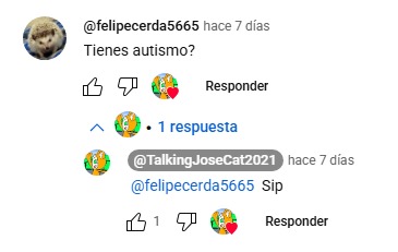 (Difundir) Talking Jose Cat Admite Tener Autismo - meme