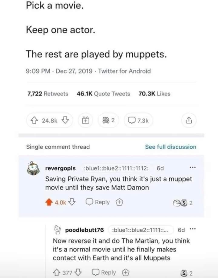muppets in the war zone - meme