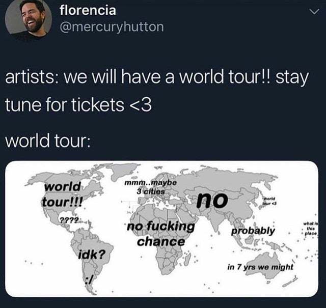 2019 World Tour - meme