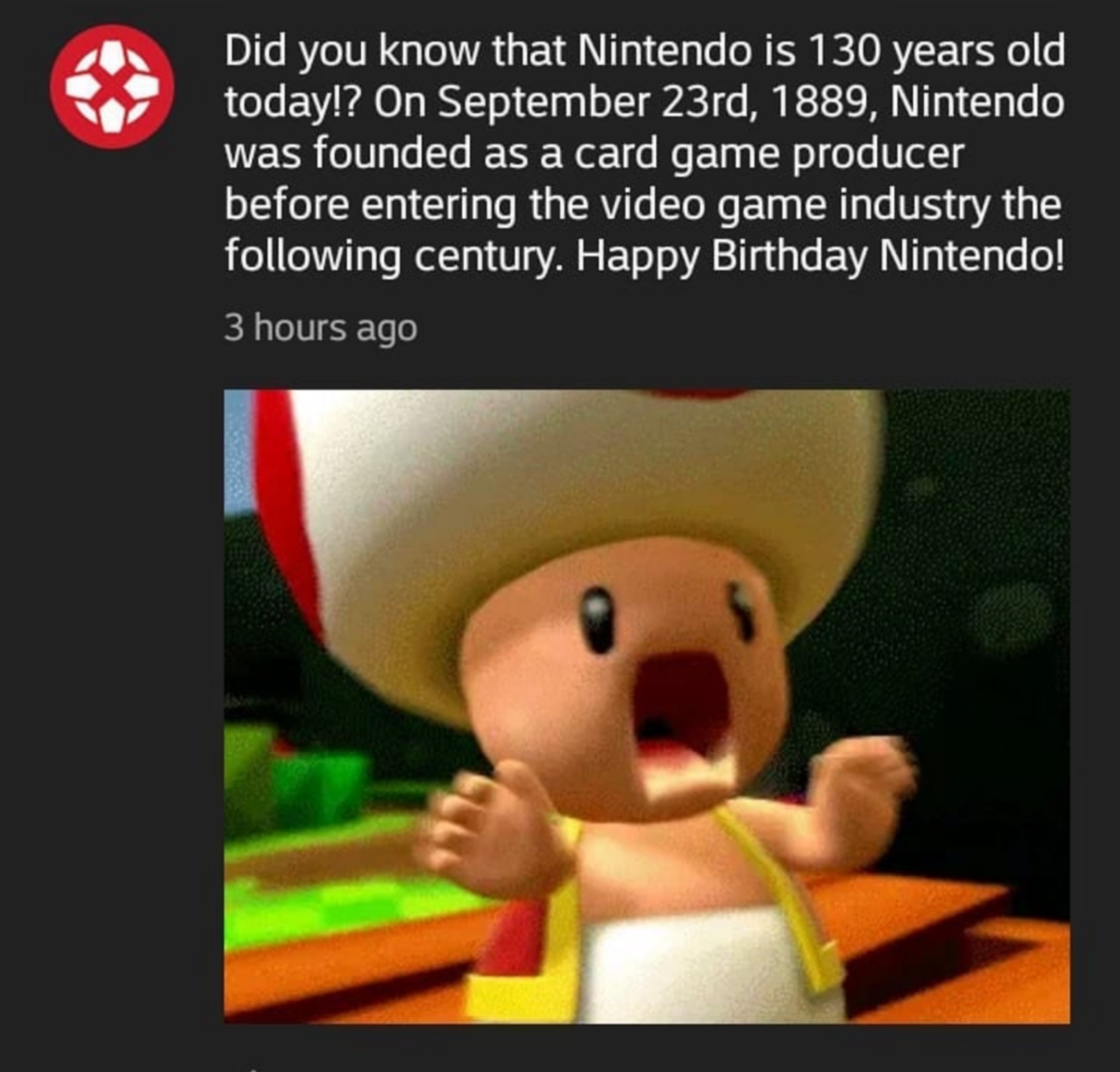 Happy birthday Nintendo! - meme