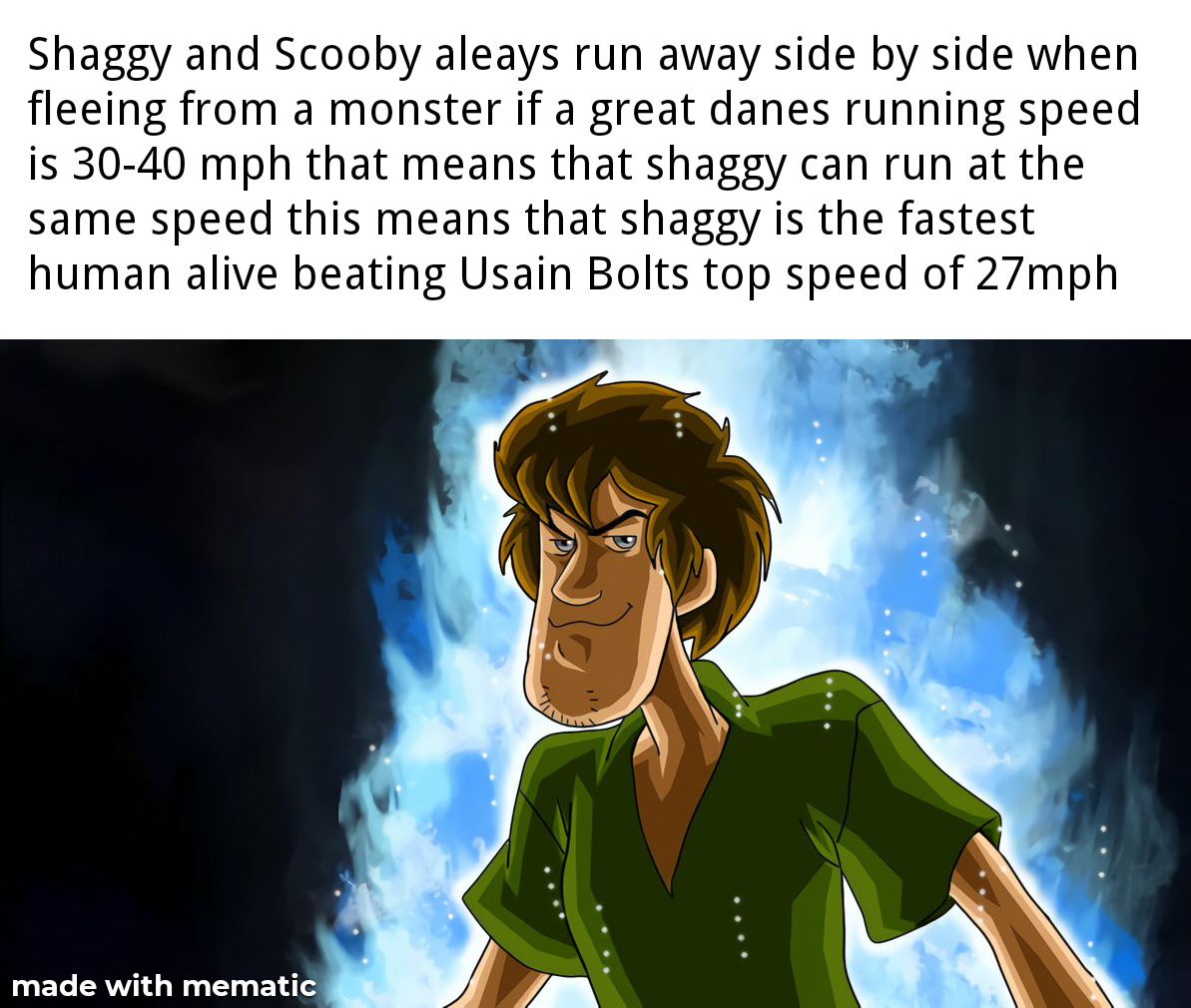 Shaggy is god - meme