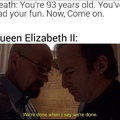 queen Elizabeth drinks the blood of the young in order to live longer