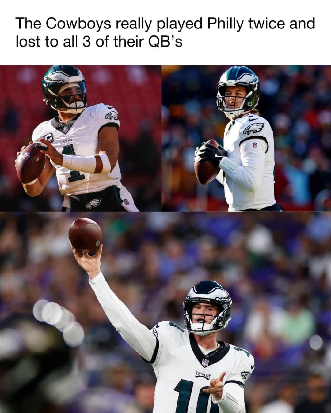 Cowboys vs Eagles meme