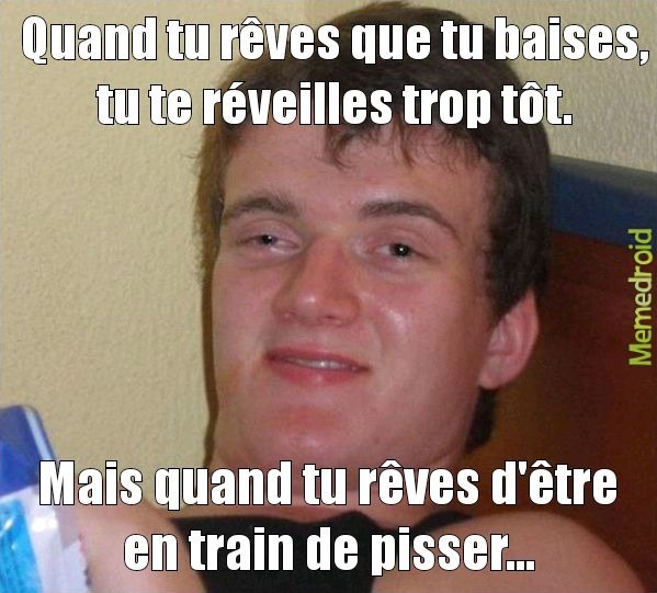 Golden shower. - meme