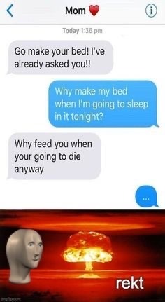 mom rekt son - meme
