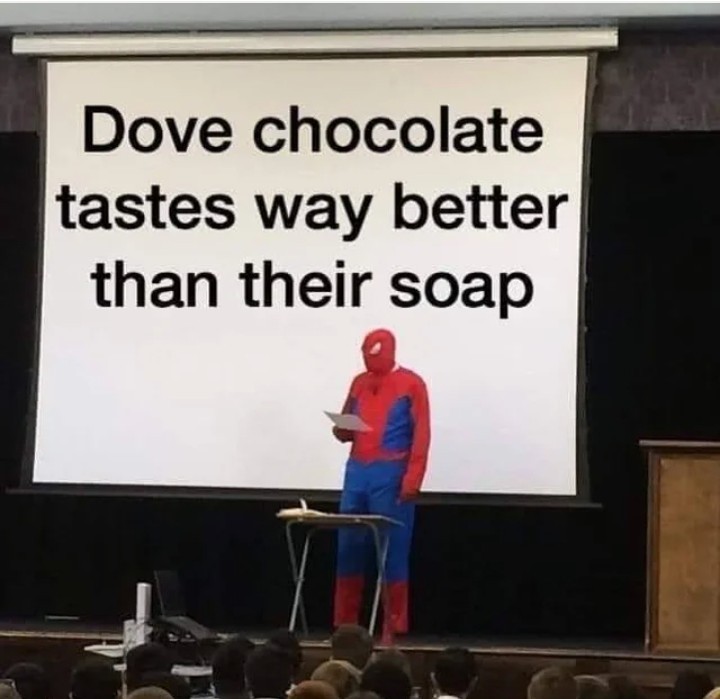 Chocolate or soap - meme