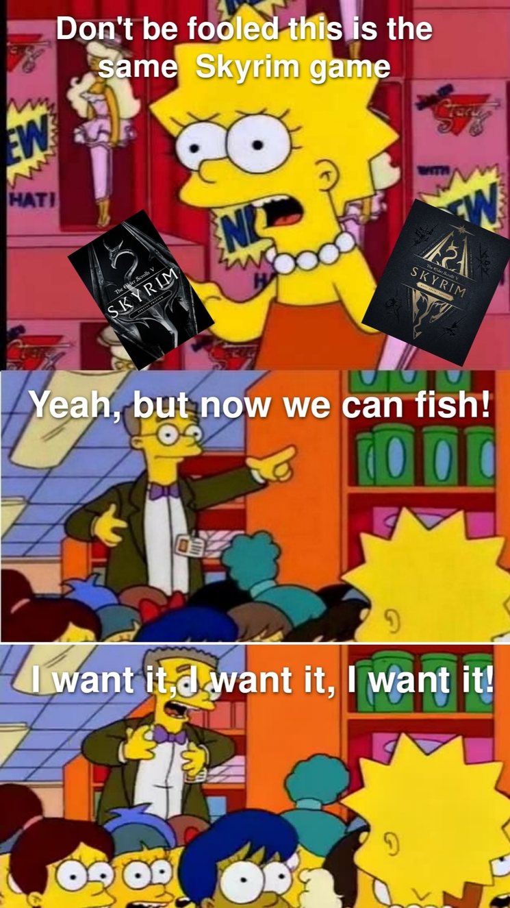 but-but-we can fish now! - meme