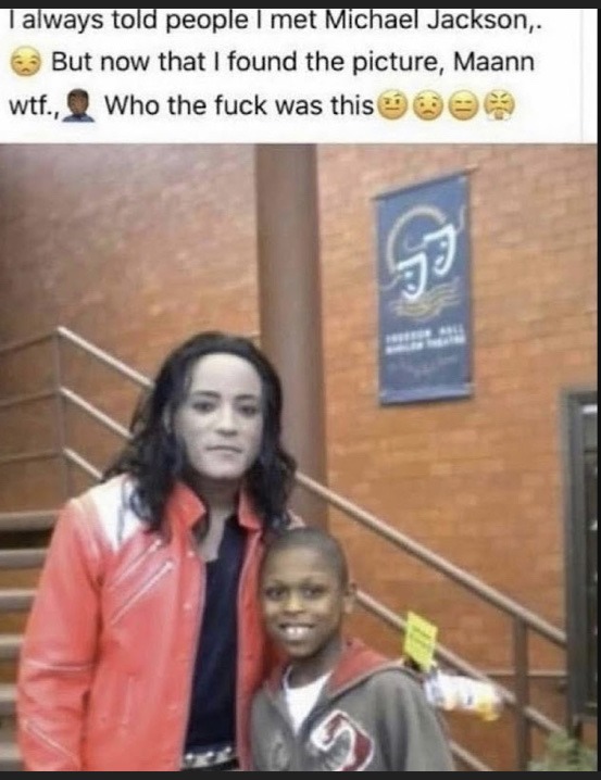 le nigga with Michael jackson - meme