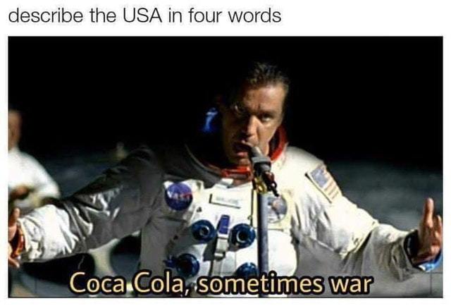 Describe the USA in four words - meme