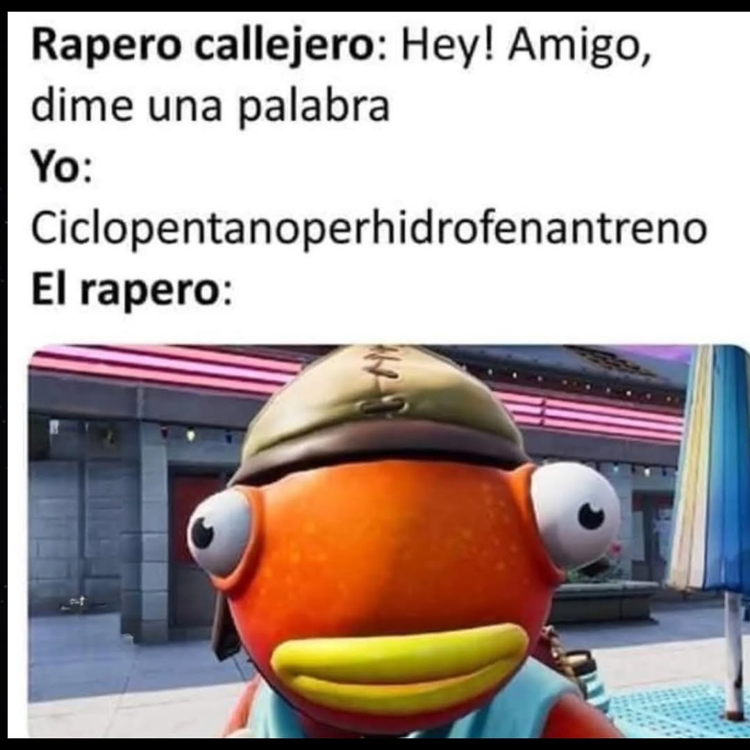 El rapero no estaba preparado para mi palabra - meme