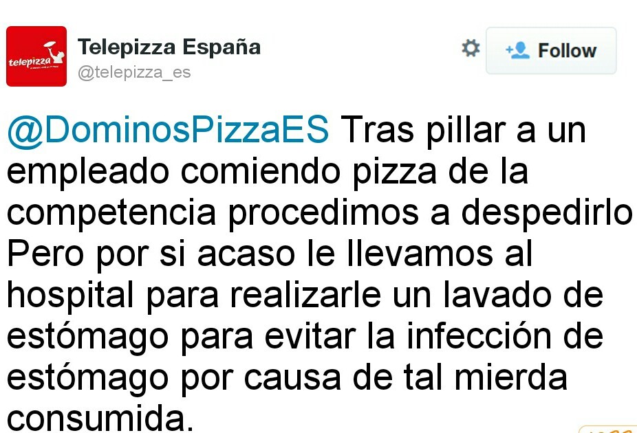 Ya esta Telepizza haciendo de las suyas en tuiter xdxdxd - meme