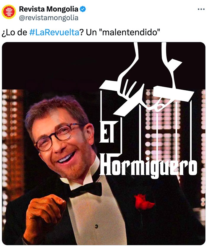 ha sido trending topic Pablo Motos mafioso lol - meme