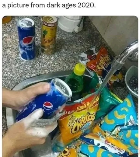 Pandemic Paranoia: The Great Grocery Scrub of 2020 - meme