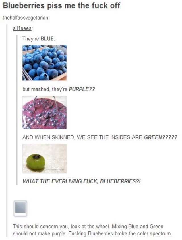 Blueberries - meme