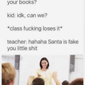 Santa is fake