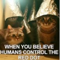 HUMANS CONTROL THE RED DOT!!! HIDE!!!