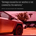 Tesla Cybertruck problems with car wash