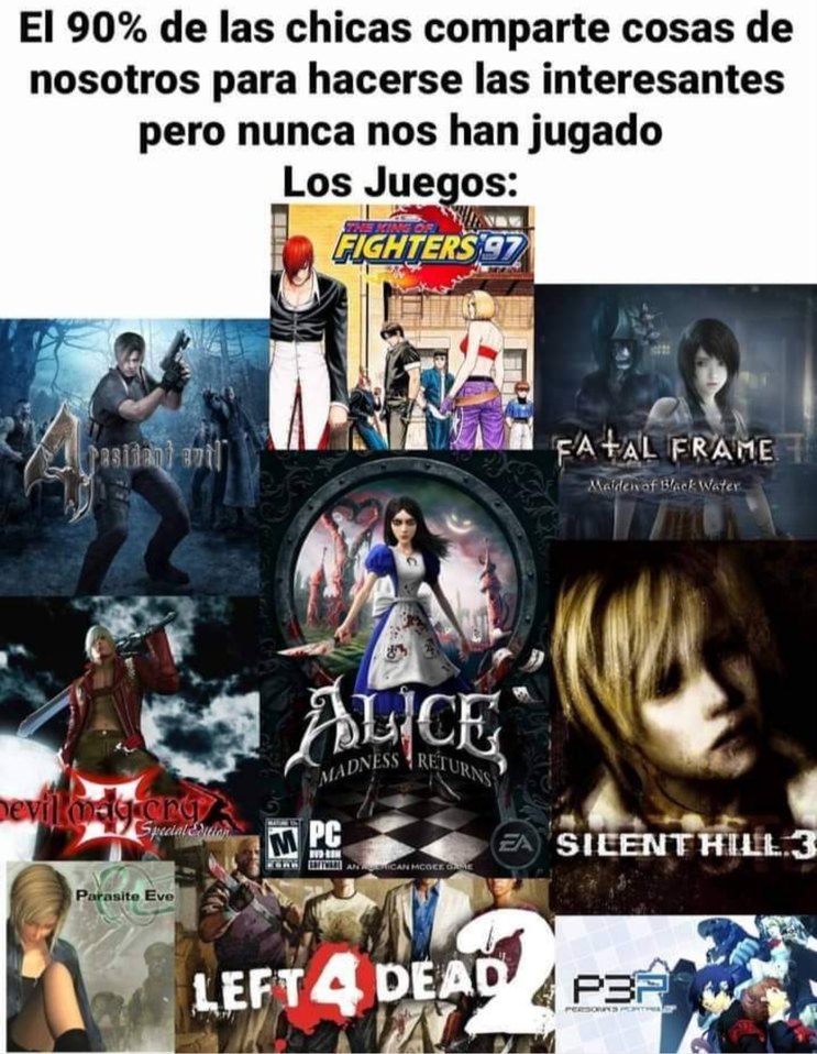 No sé , yo jugué residente evil - meme