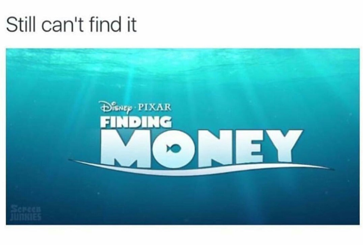 Finding money - meme