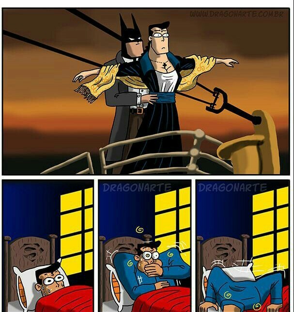 Sonhos romantocos ein superman - meme