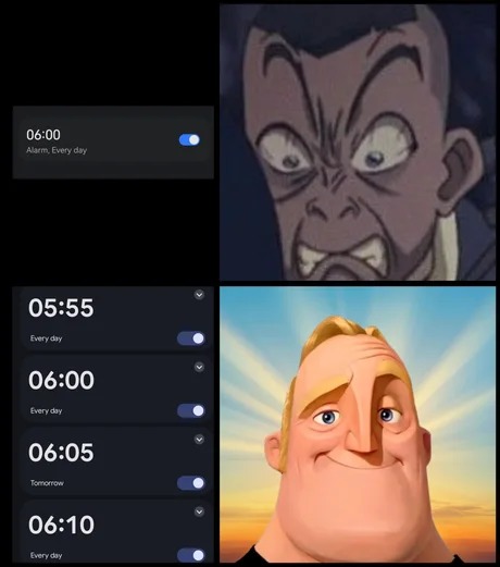 vivo más tranquilo con mas alarmas - meme