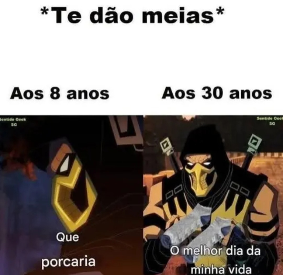 Meia de presente - meme
