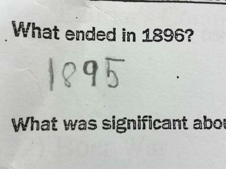 School Quiz Answer - Technically correct. - meme