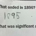 School Quiz Answer - Technically correct.