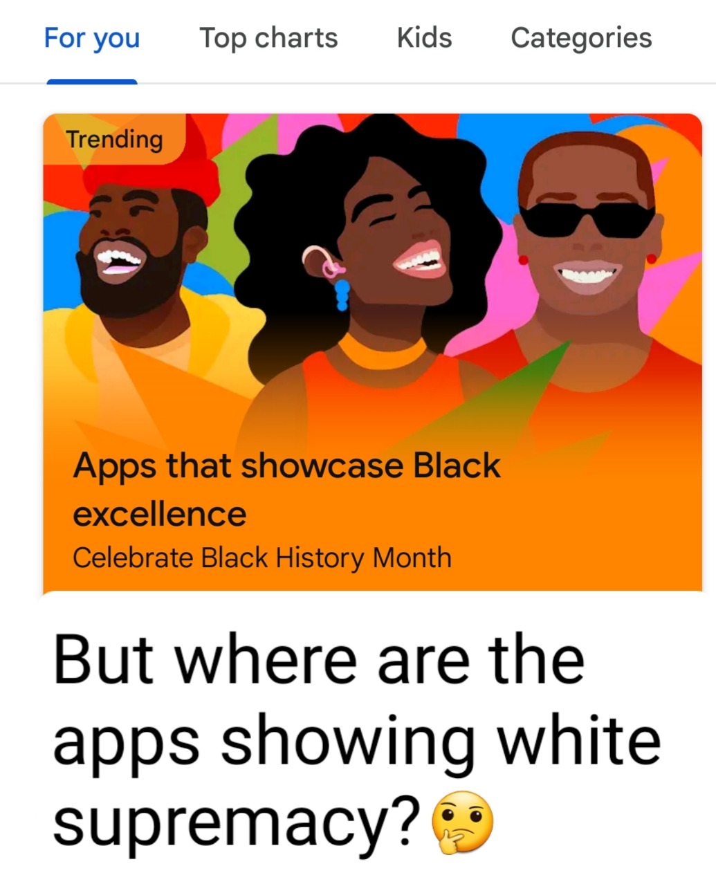Google is definitely racist - meme