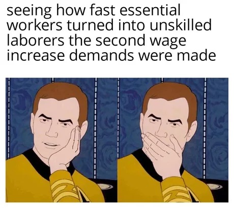 Essential workers - meme