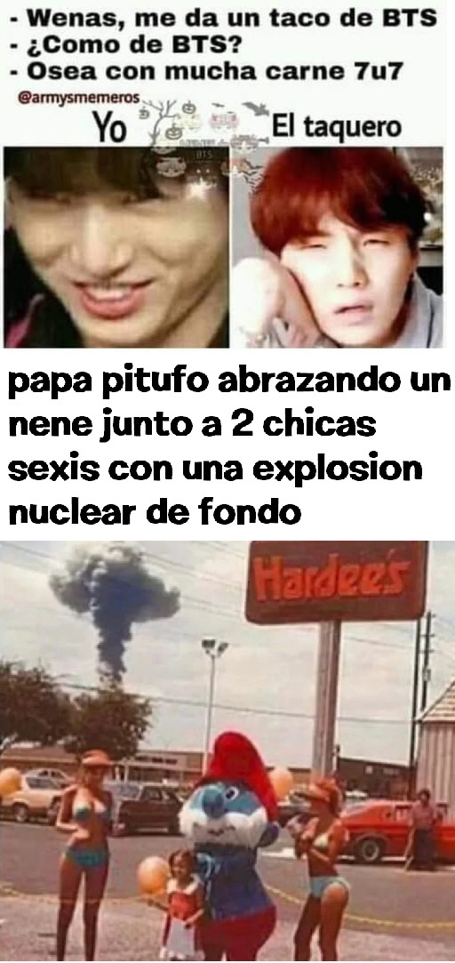 Lo de papa pitufo lo saque de un comentario - meme