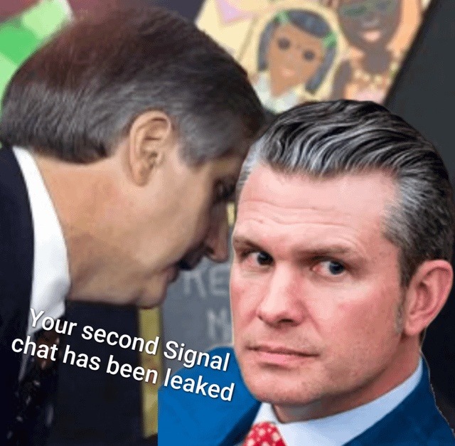 Your second Signal chat just leaked and it’s not looking good for you - meme