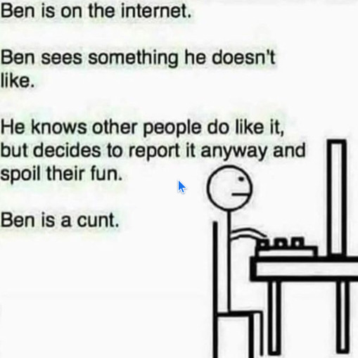 Dont be like Ben - meme