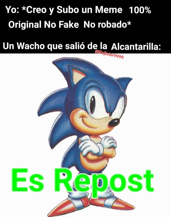 Sin titulo. Meme de sonic Asdfghkk
