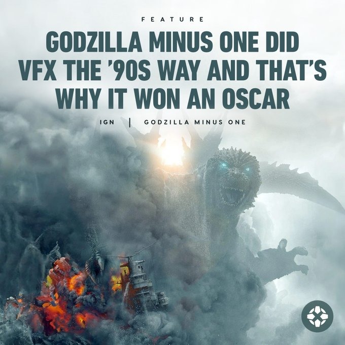 Godzilla Minus one 90s VFX - meme