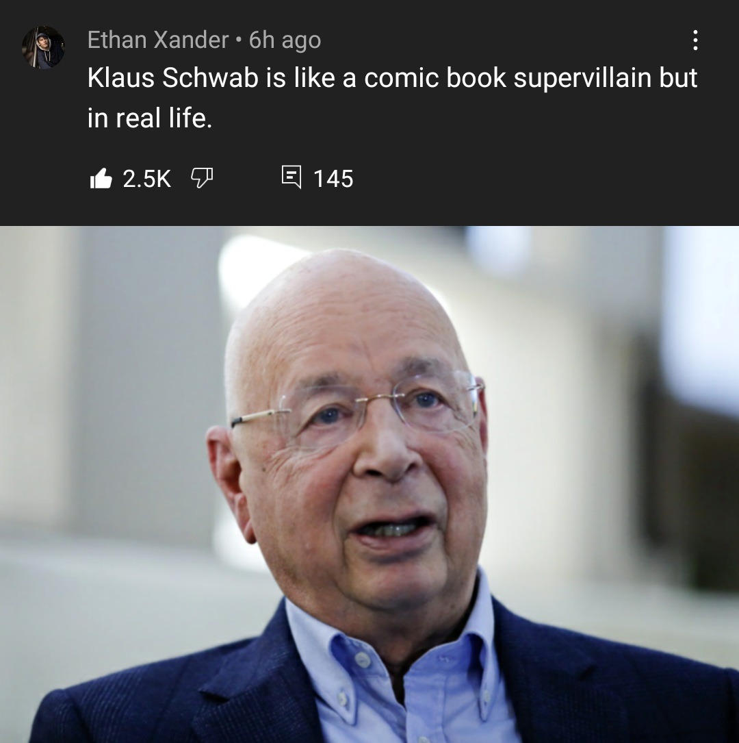 Of course Klaus Schwab is a fucking Rothschild  - meme