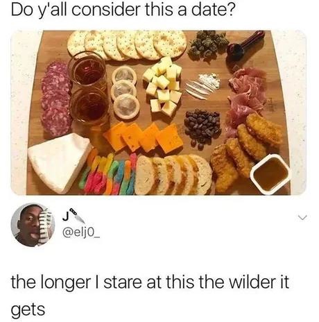 Romantic or unhinged? The date debate intensifies - meme