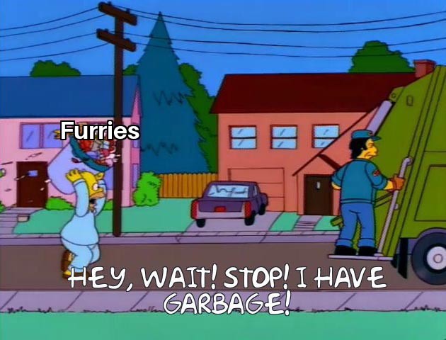 Furries = trash - meme