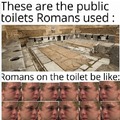 Romans toilets