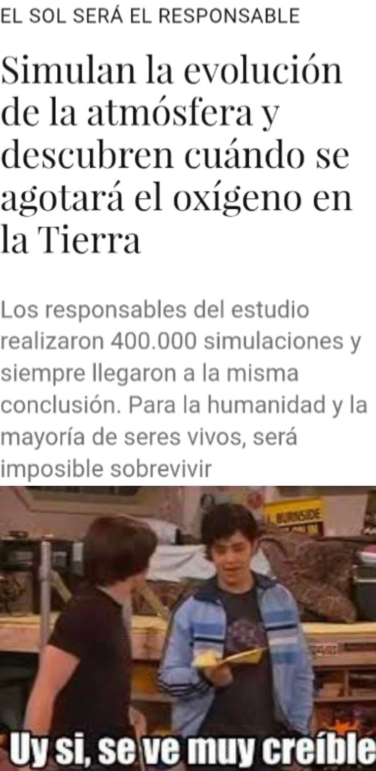 Ya estoy harto de las mamadas sobre el supuesto "fin de la humanidad", como chingan con eso - meme