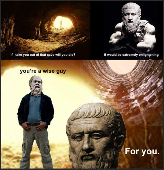 Plato was insane - meme