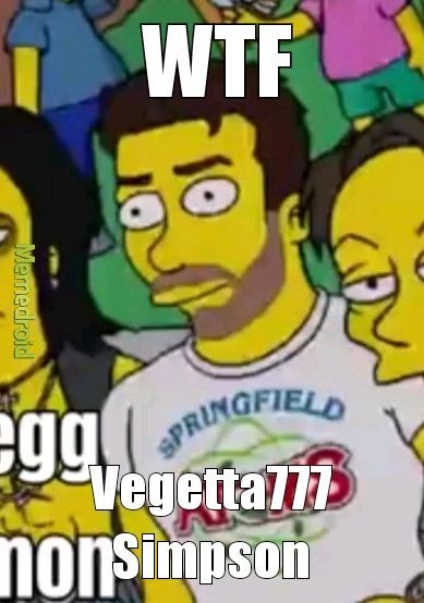 Vegetta777 Simpson - meme