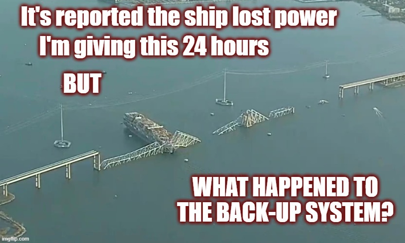 About the Baltimore Dali ship - meme