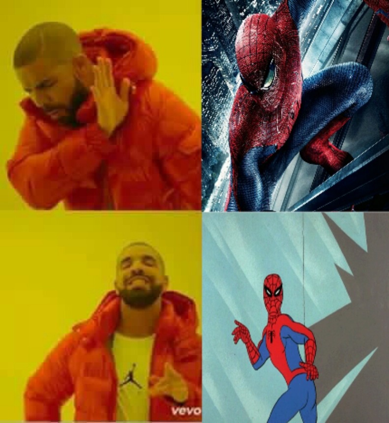 Spiderman de los 60... La criatura mas secsi - meme