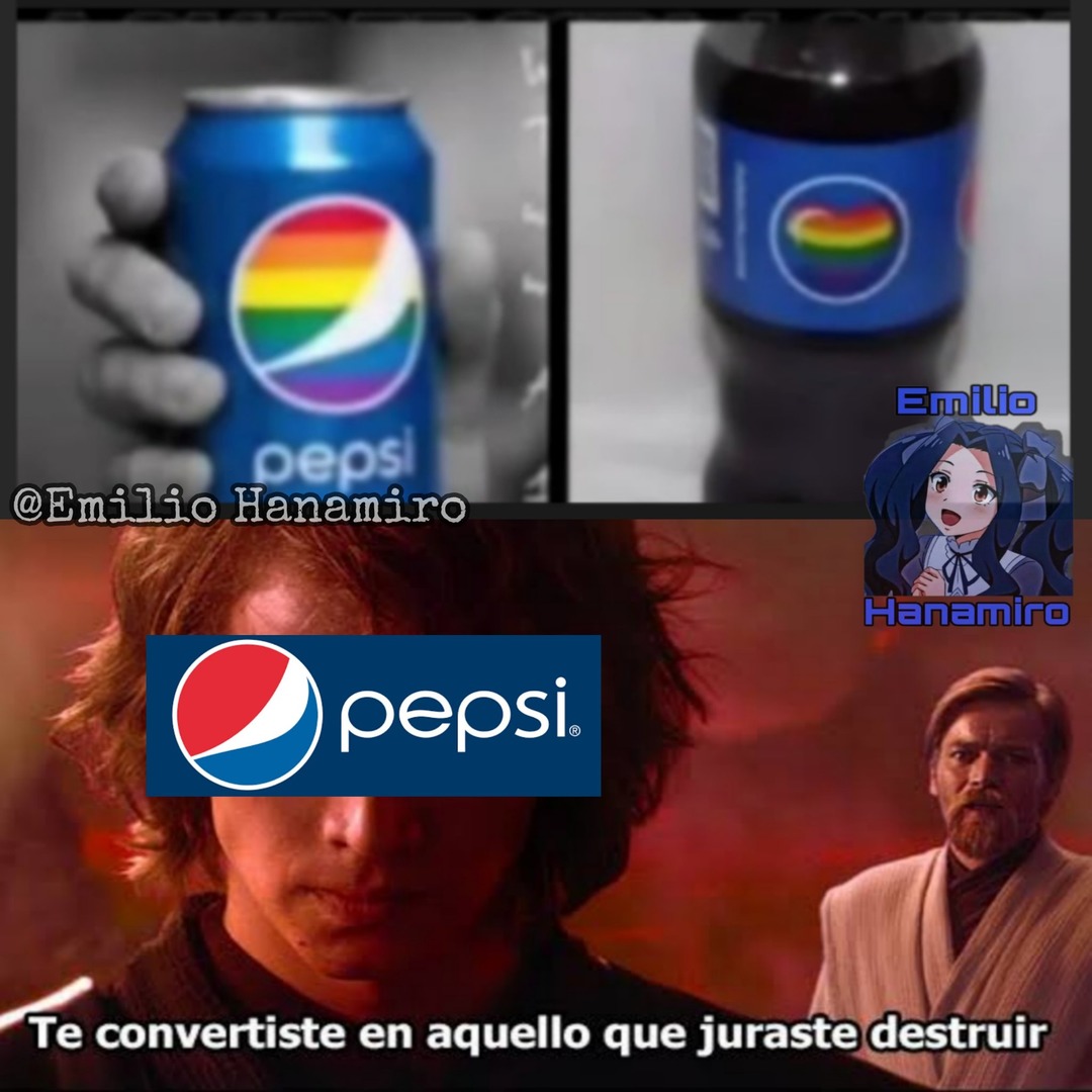 Contexto: Pepsi había dicho que no pondría cosas LGBT en sus productos y pues nos traicionó - meme