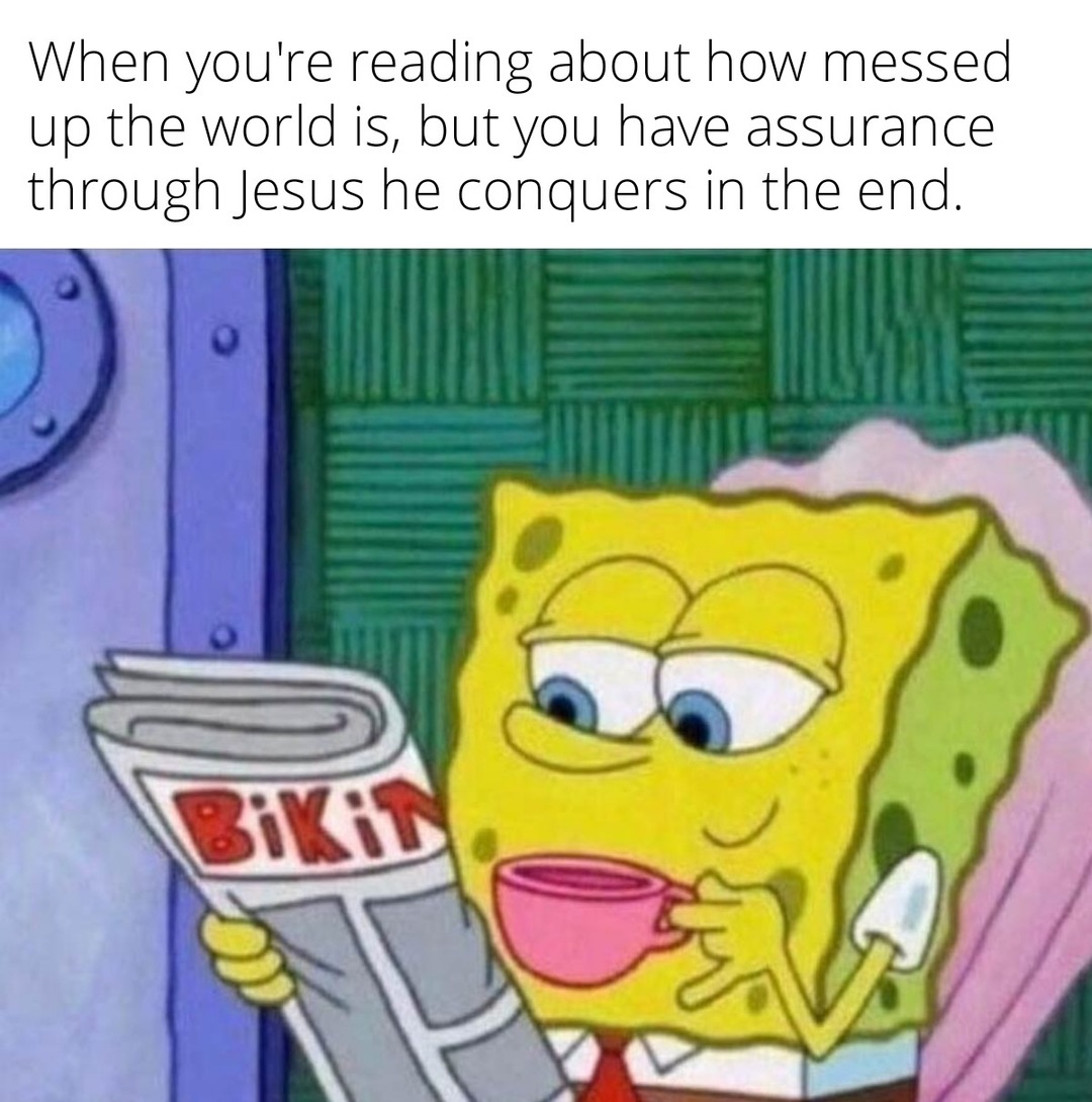 God is in control - meme