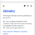 Chivalry is dead