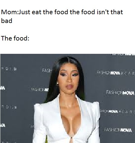 I don't want my food to drug and rob me - meme